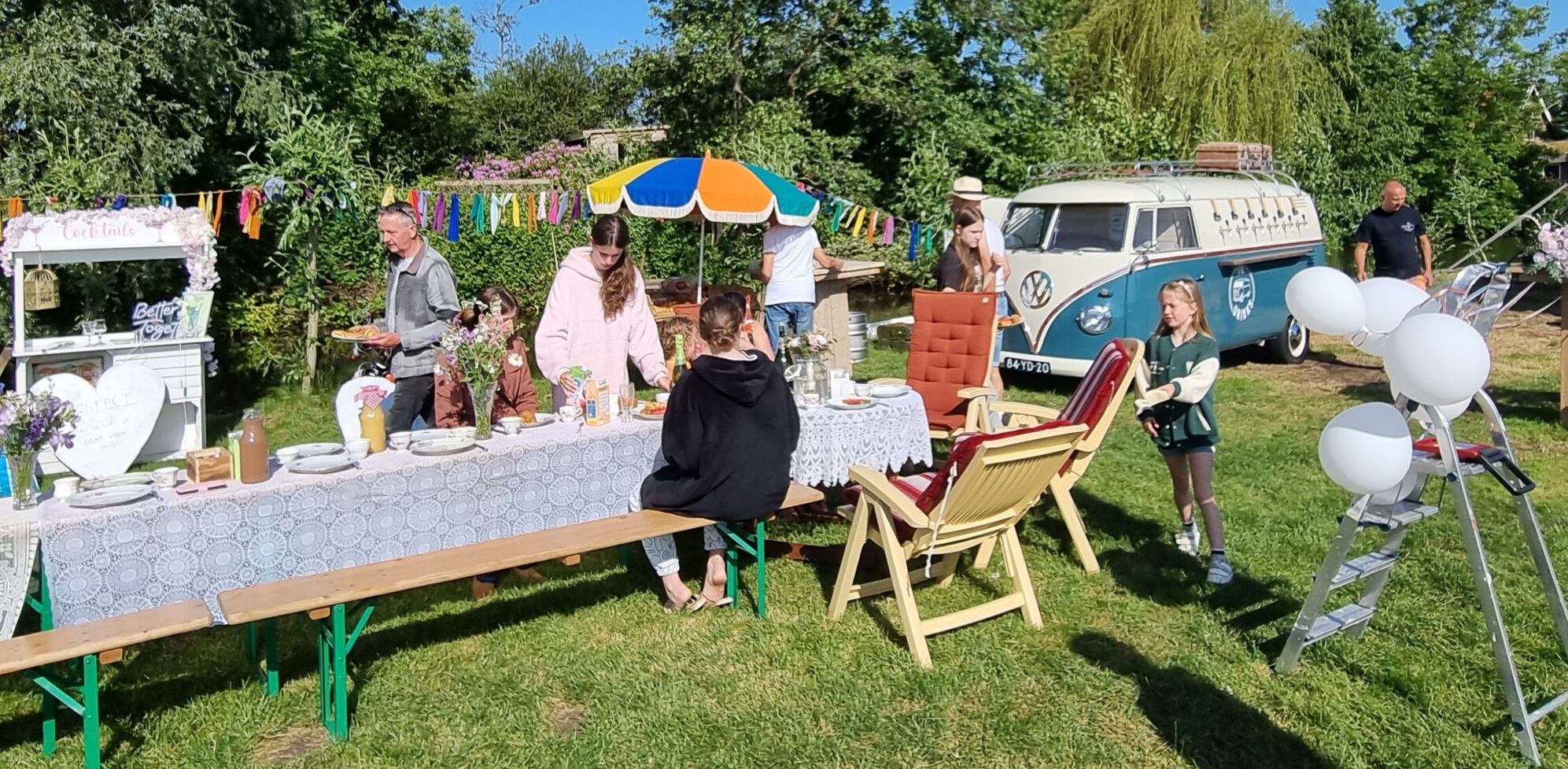 tuinfeestje VW drinks